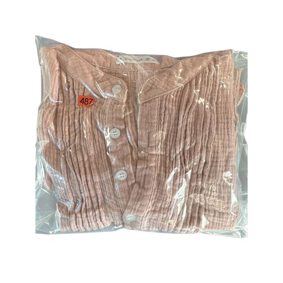 R. Vivimos Cotton Gauze Tunic Dress L/ XL - Picture 6 of 6